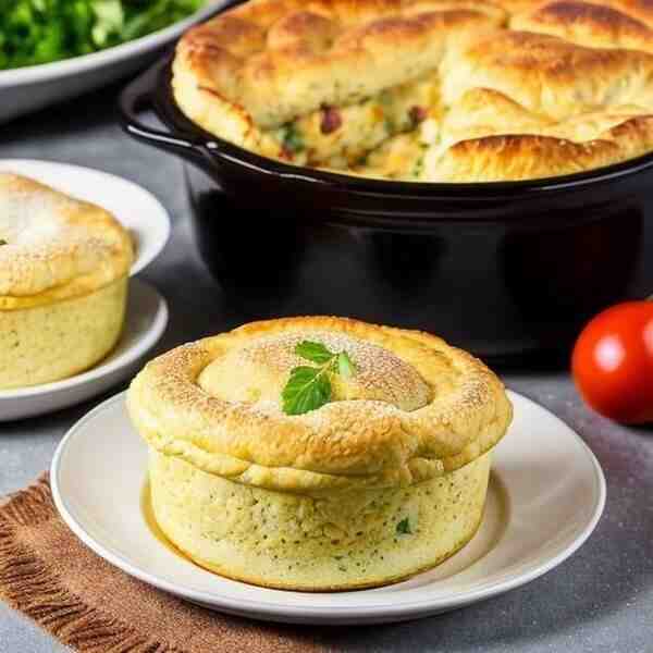 Куриная запеканкасуфле с кускусом